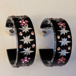 Adorable Acrylic Hoop Earrings